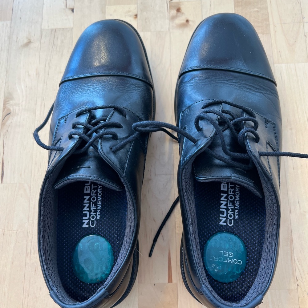 Nunn Bush Men's Black Comfort Gel Shoes